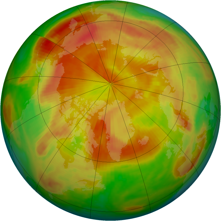 Arctic ozone map for 04 May 1998